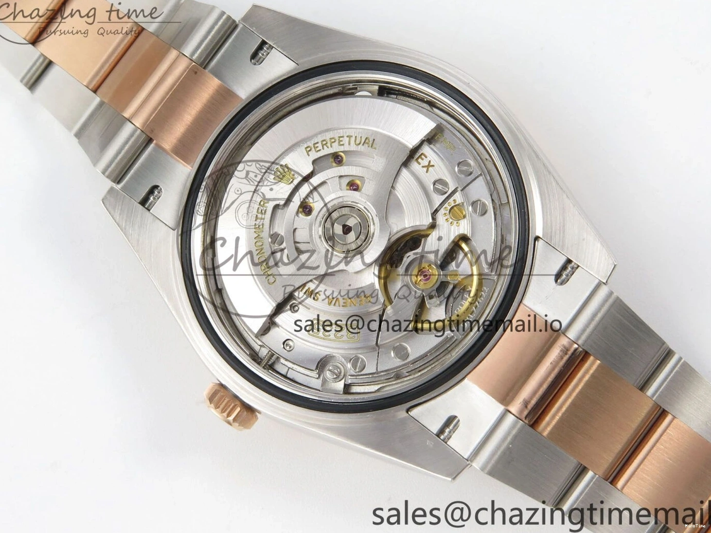 MiroTime 0210 Effortless DateJust 41 126331 SS RG ARF 1:1 Best Edition Brown Stick Dial on Oyster Bracelet SH3235 (Weighted) 201